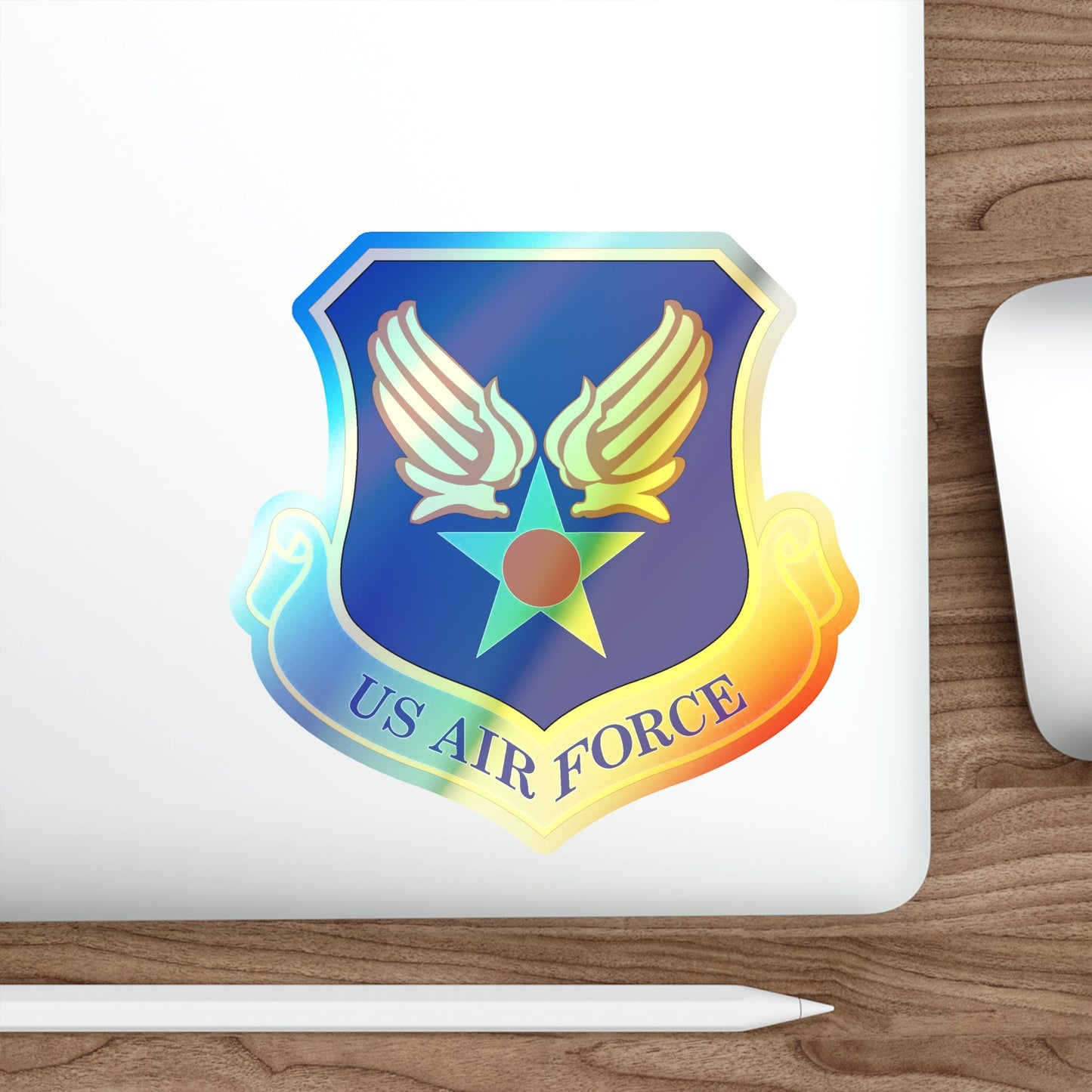 Headquarters United States Air Force (U.S. Air Force) Holographic STICKER Die-Cut Vinyl Decal-The Sticker Space