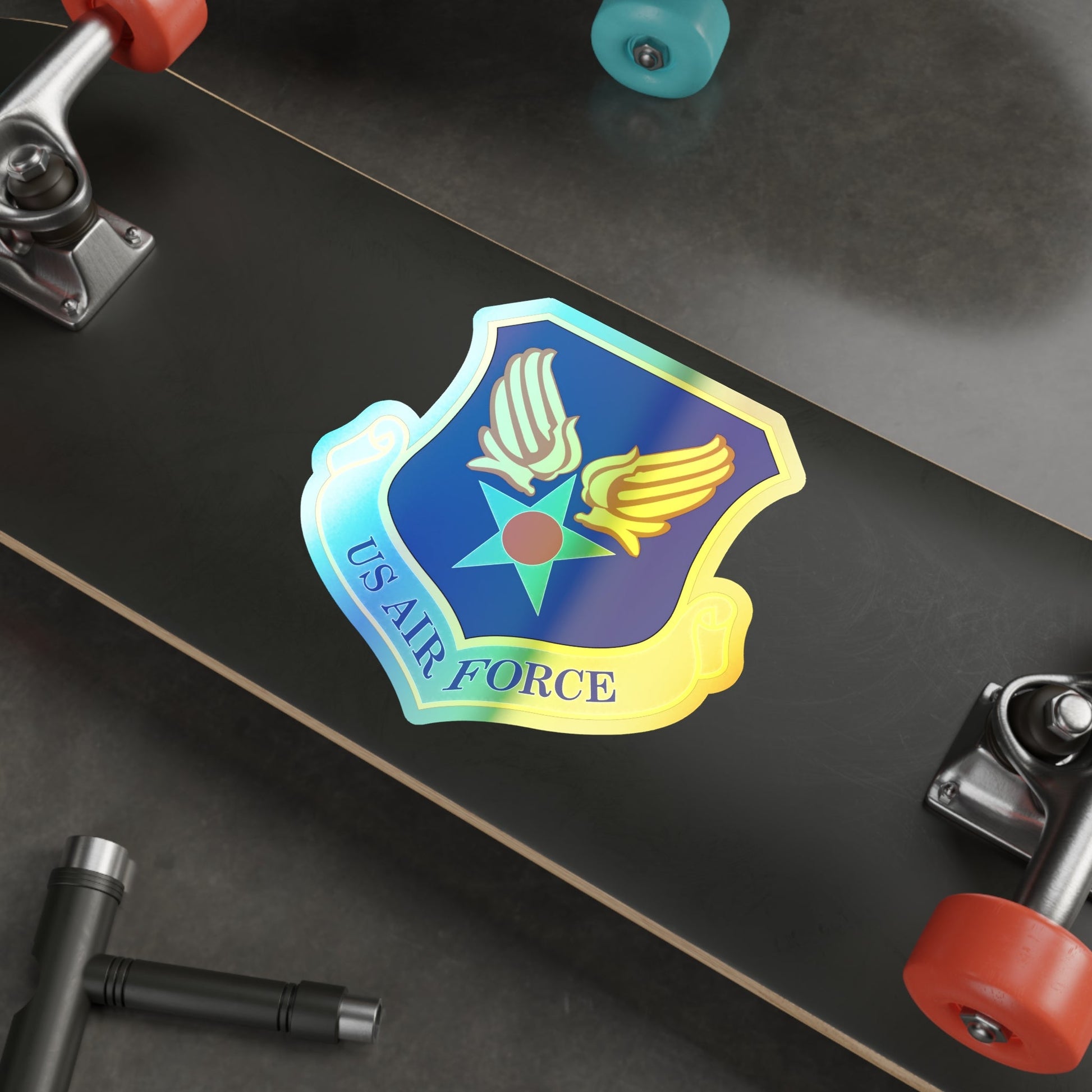 Headquarters United States Air Force (U.S. Air Force) Holographic STICKER Die-Cut Vinyl Decal-The Sticker Space