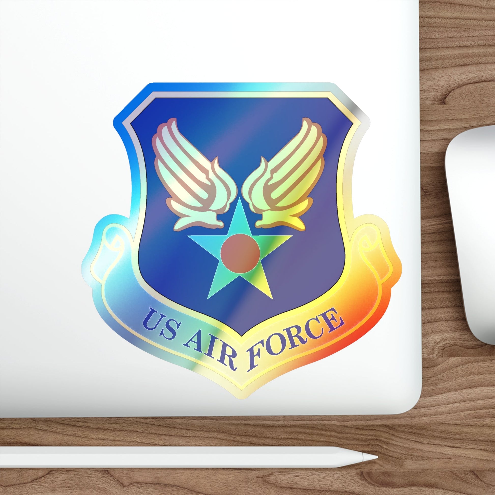 Headquarters United States Air Force (U.S. Air Force) Holographic STICKER Die-Cut Vinyl Decal-The Sticker Space