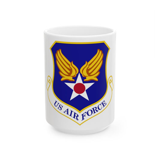 Headquarters United States Air Force (U.S. Air Force) White Coffee Mug-15oz-The Sticker Space