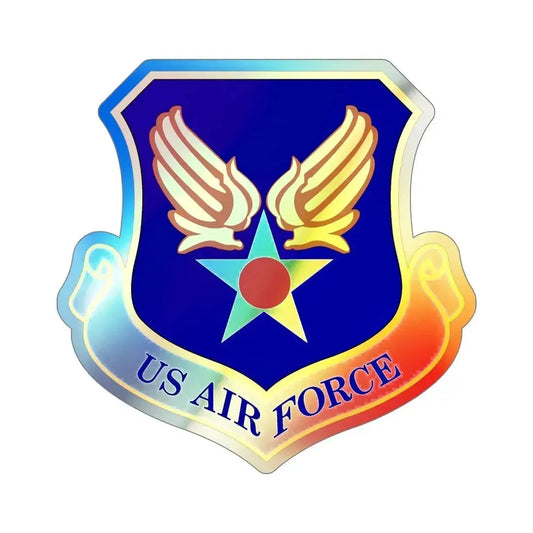 Headquarters United States Air Force (U.S. Air Force) Holographic STICKER Die-Cut Vinyl Decal 6 Inch Holographic - The Sticker Space