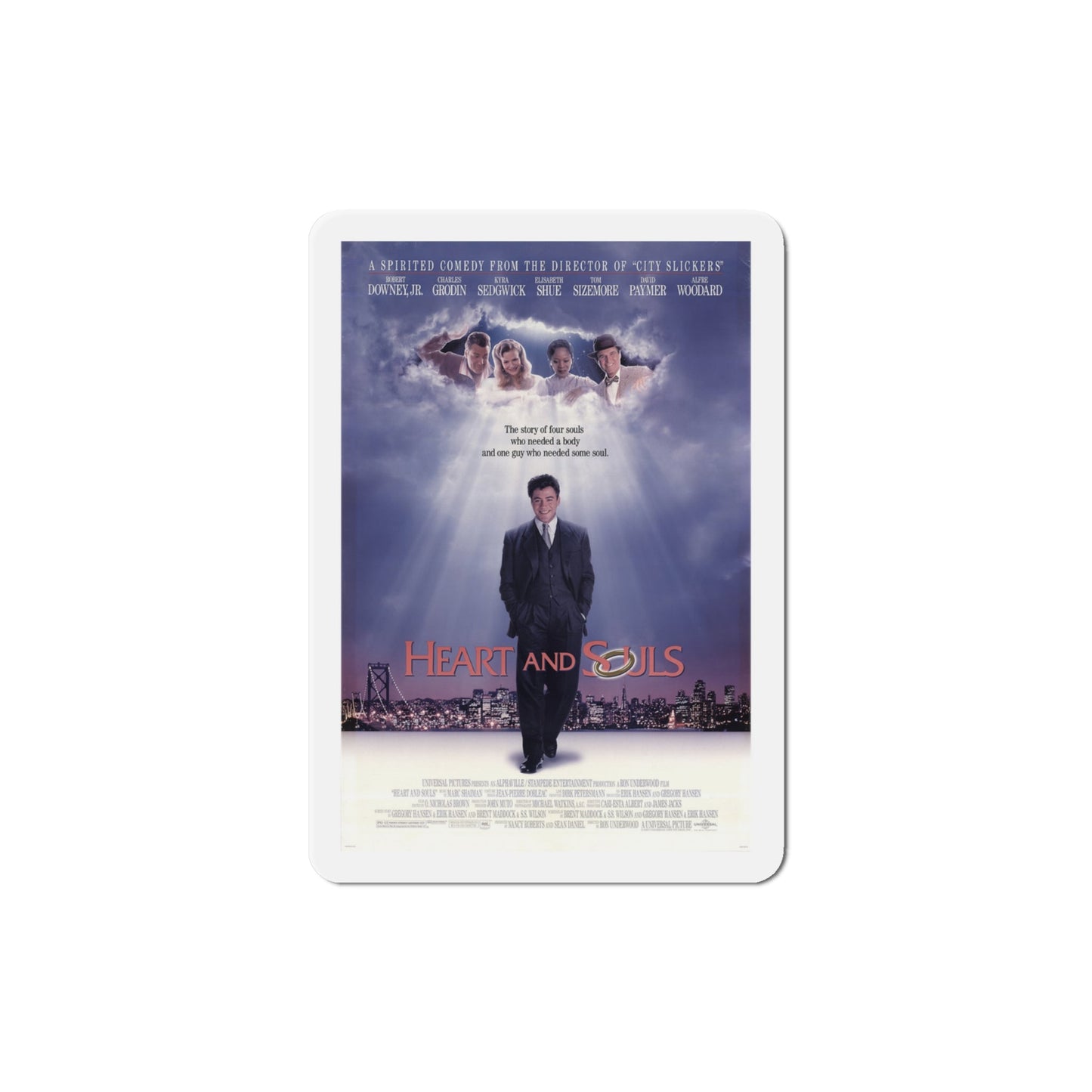 Heart and Souls 1993 Movie Poster Die-Cut Magnet-4" x 4"-The Sticker Space