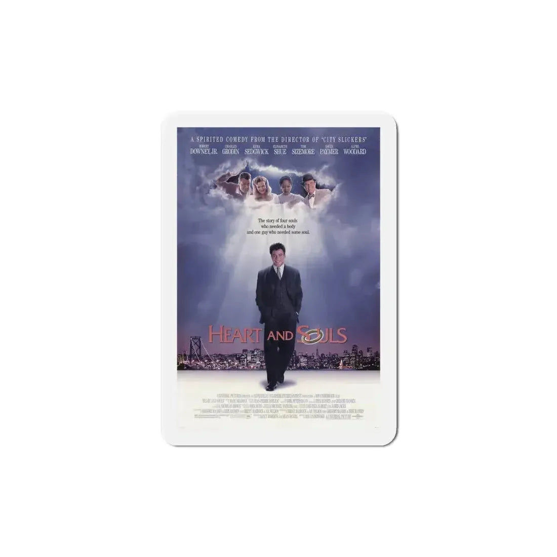 Heart and Souls 1993 Movie Poster Refrigerator Magnet 6 Inch - The Sticker Space