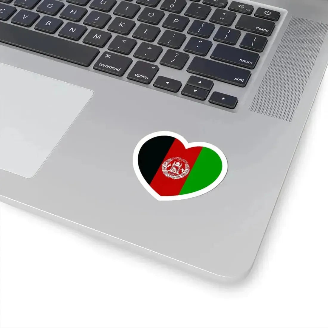Heart Flag of Afghanistan 2002-2004 - STICKER Vinyl Kiss-Cut Decal - The Sticker Space