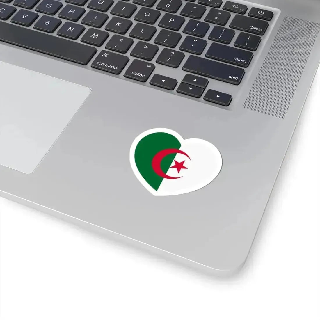 Heart Flag of Algeria - STICKER Vinyl Kiss-Cut Decal - The Sticker Space