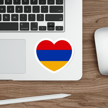 Heart Flag of Armenia - STICKER Vinyl Die-Cut Decal-The Sticker Space