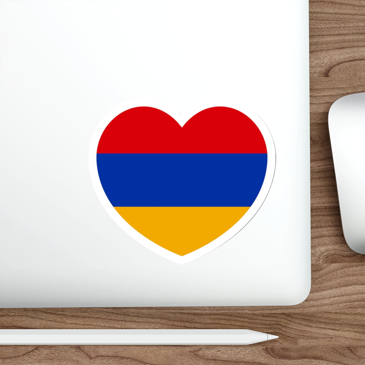 Heart Flag of Armenia - STICKER Vinyl Die-Cut Decal-The Sticker Space