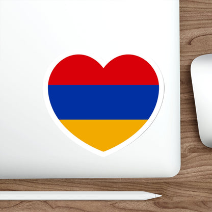 Heart Flag of Armenia - STICKER Vinyl Die-Cut Decal-The Sticker Space