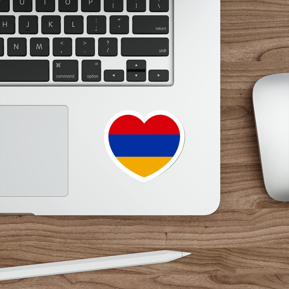 Heart Flag of Armenia - STICKER Vinyl Die-Cut Decal-The Sticker Space