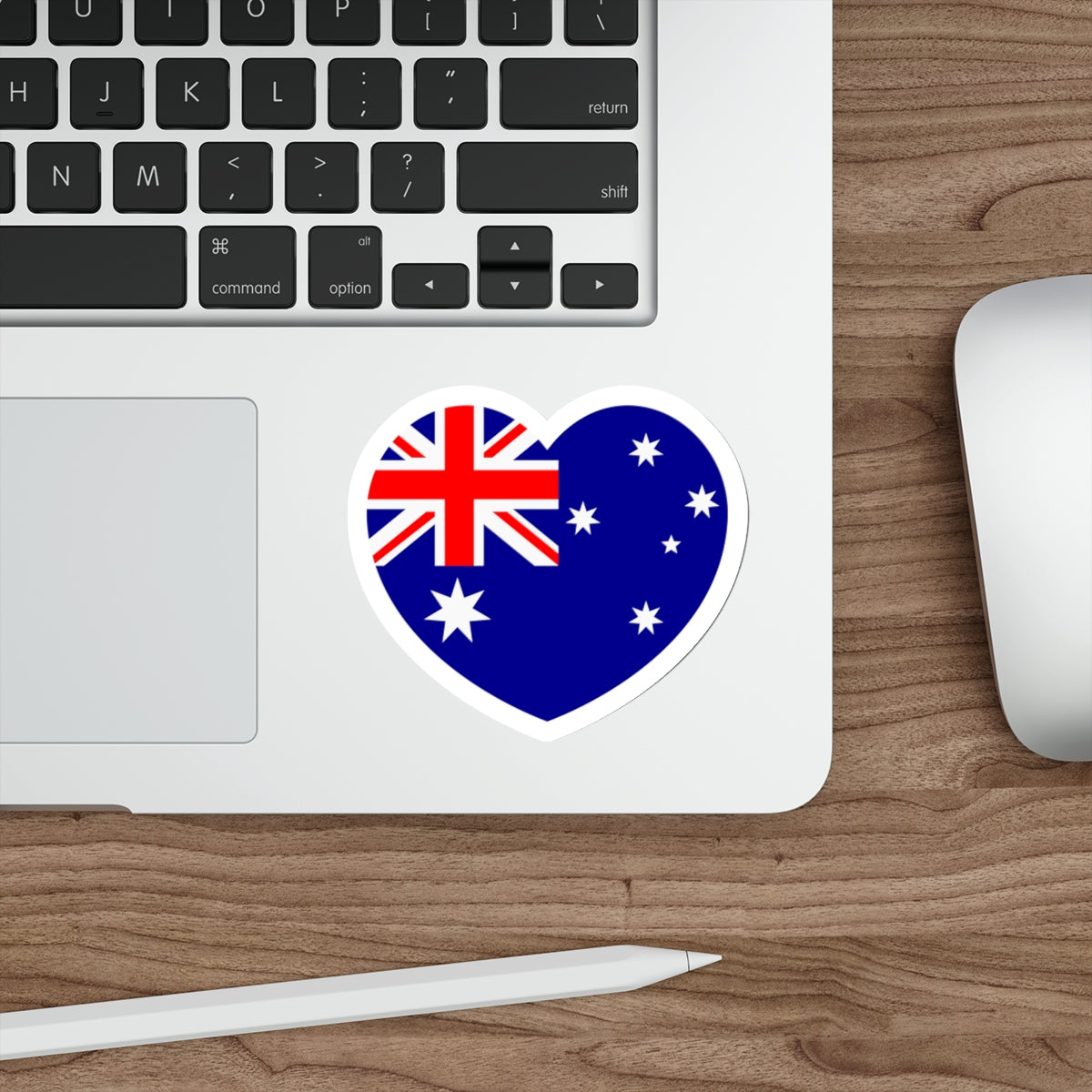 Heart Flag of Australia - STICKER Vinyl Die-Cut Decal-The Sticker Space