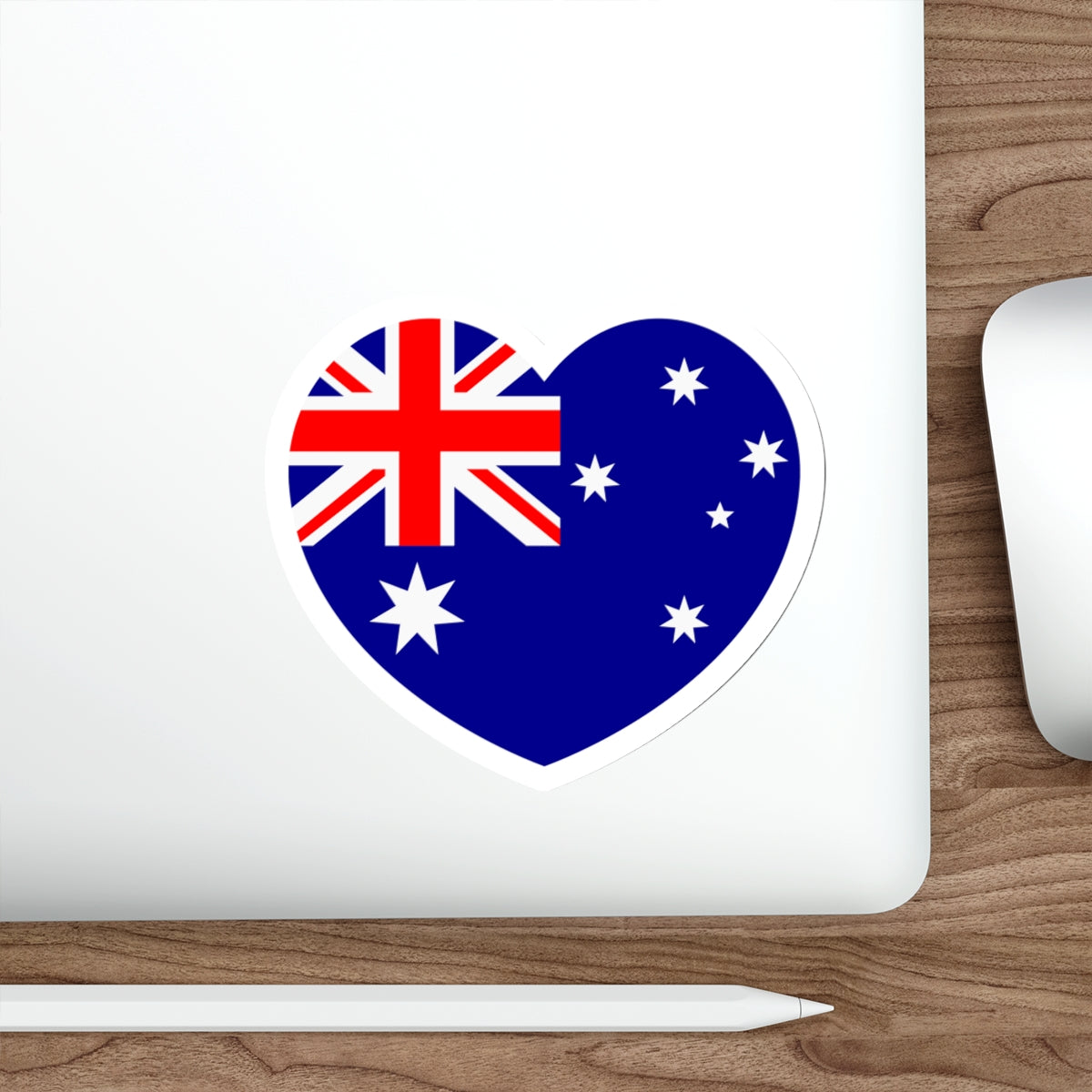 Heart Flag of Australia - STICKER Vinyl Die-Cut Decal-The Sticker Space