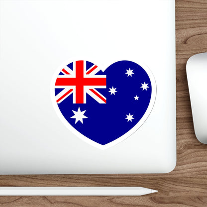 Heart Flag of Australia - STICKER Vinyl Die-Cut Decal-The Sticker Space