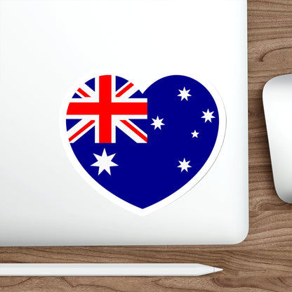 Heart Flag of Australia - STICKER Vinyl Die-Cut Decal-The Sticker Space