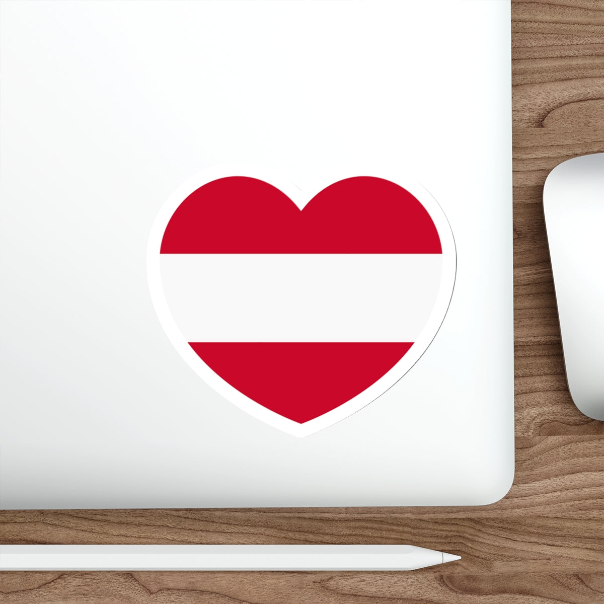 Heart Flag of Austria - STICKER Vinyl Die-Cut Decal-The Sticker Space