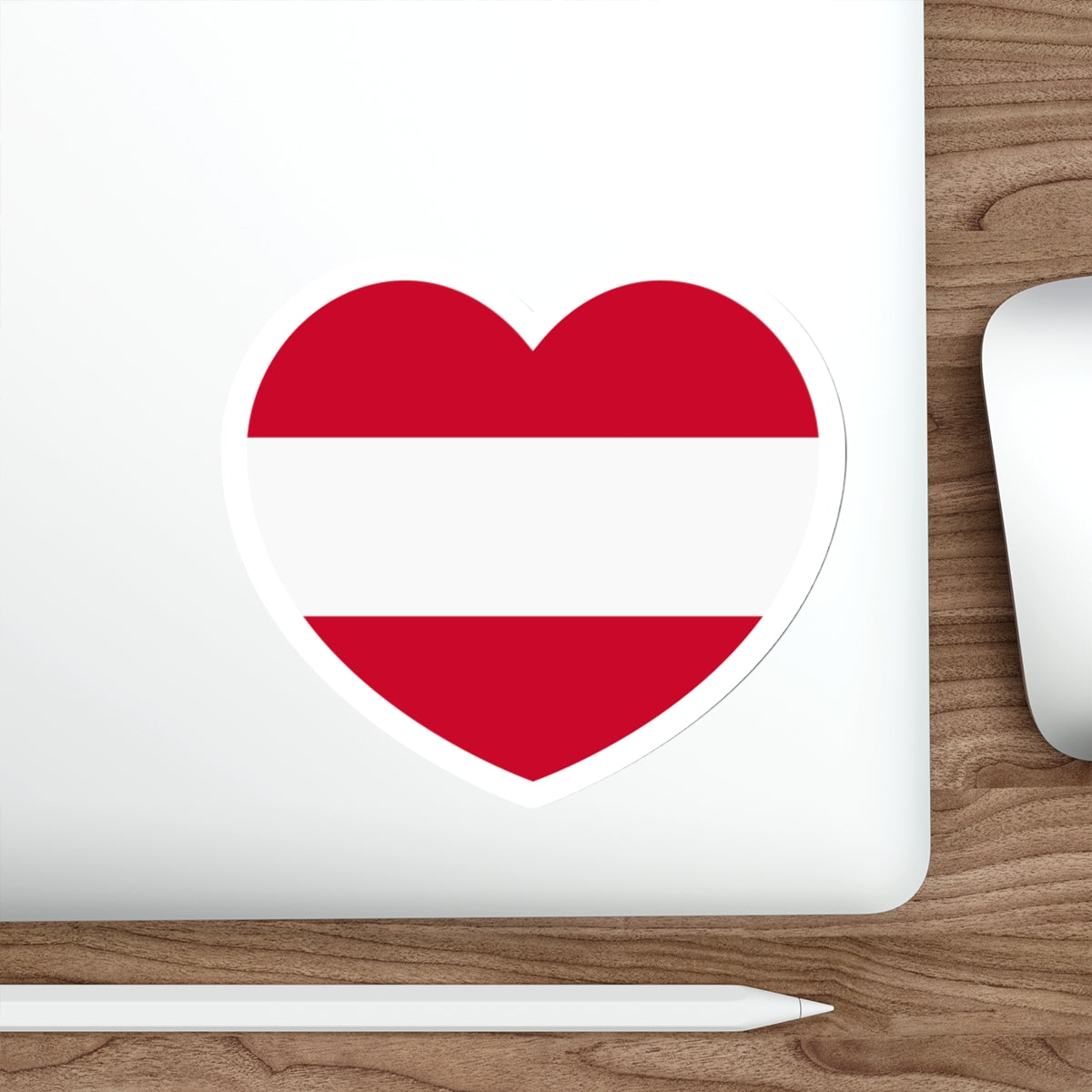 Heart Flag of Austria - STICKER Vinyl Die-Cut Decal-The Sticker Space