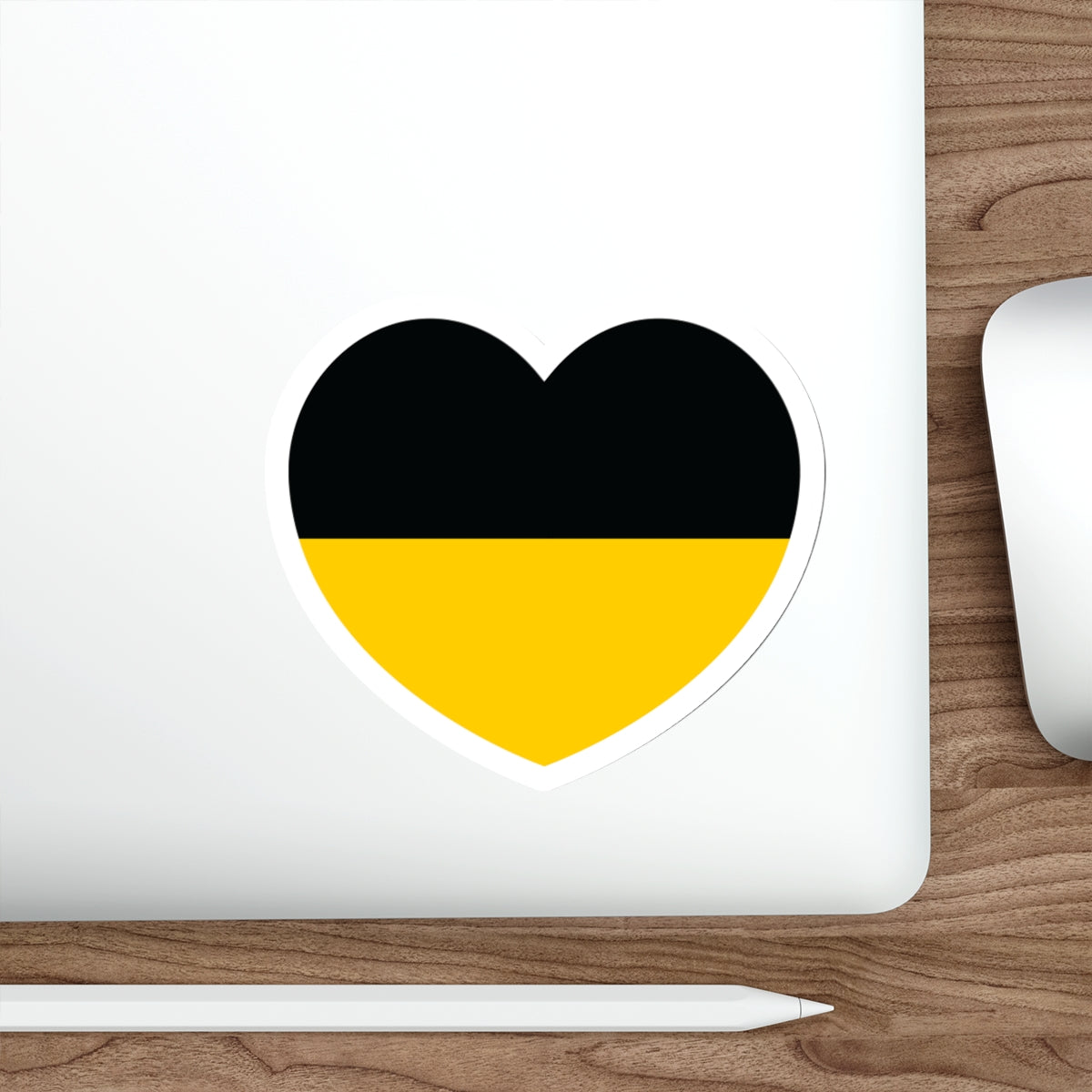 Heart Flag of Austrian Empire - STICKER Vinyl Die-Cut Decal-The Sticker Space