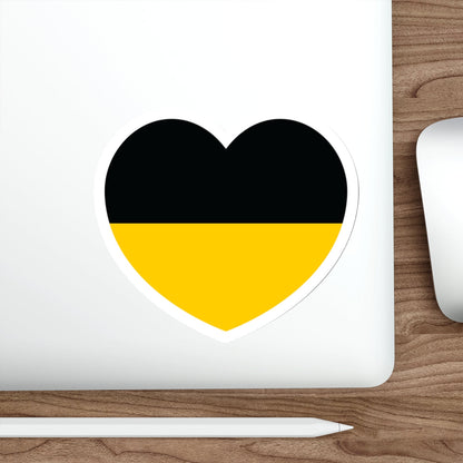 Heart Flag of Austrian Empire - STICKER Vinyl Die-Cut Decal-The Sticker Space