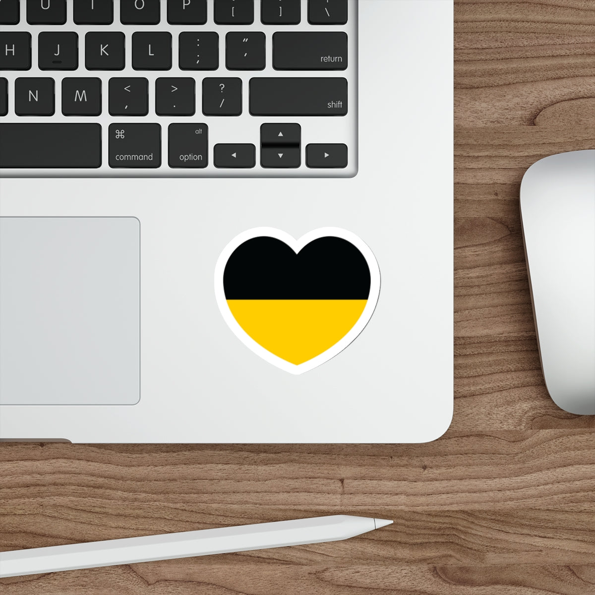 Heart Flag of Austrian Empire - STICKER Vinyl Die-Cut Decal-The Sticker Space