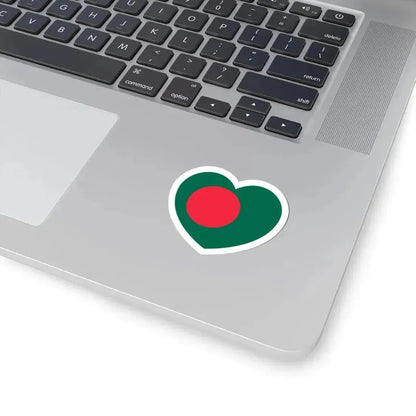 Heart Flag of Bangladesh - STICKER Vinyl Kiss-Cut Decal - The Sticker Space