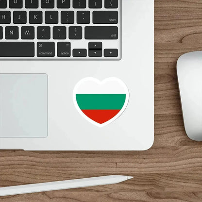 Heart Flag of Bulgaria - STICKER Vinyl Die-Cut Decal - The Sticker Space