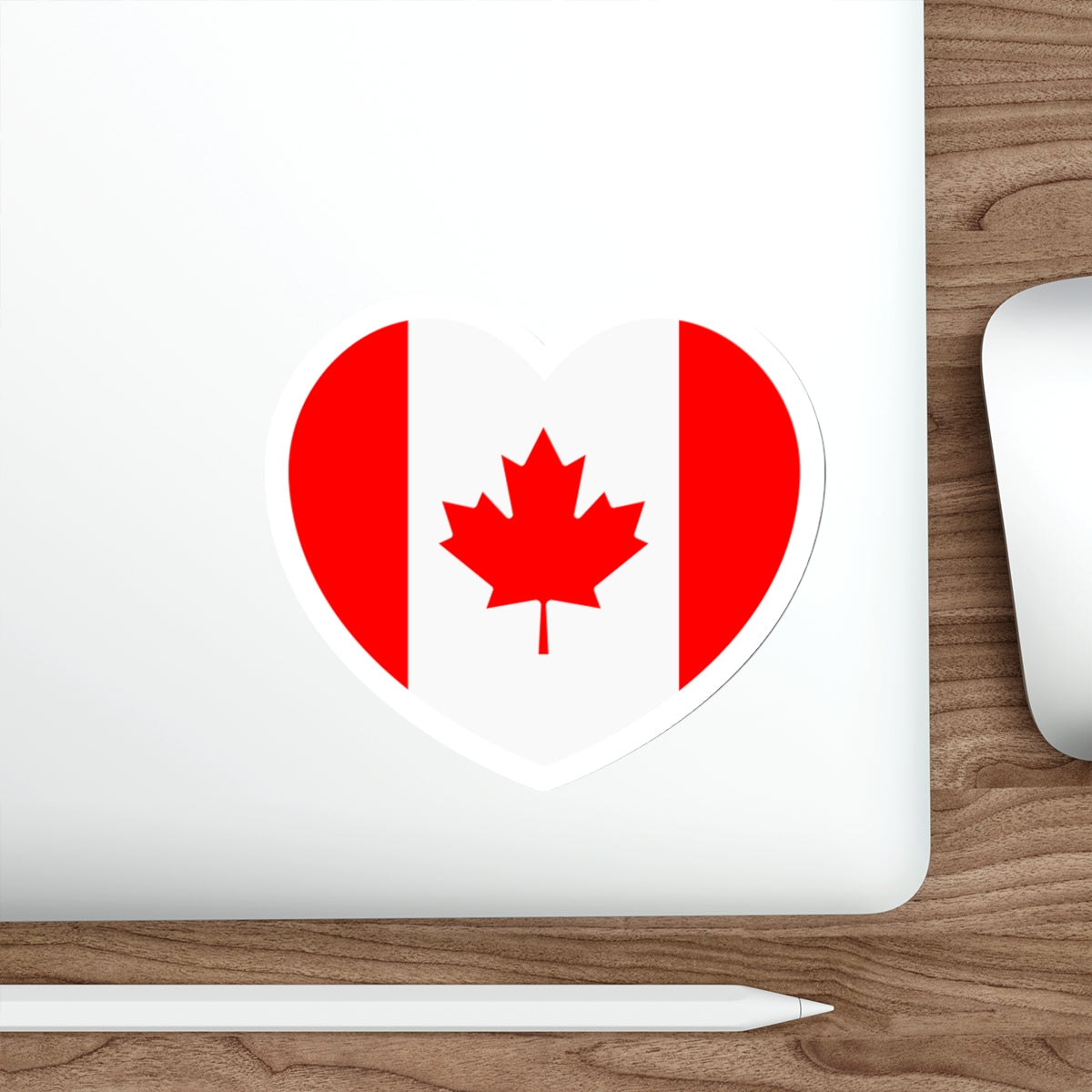 Heart Flag of Canada - STICKER Vinyl Die-Cut Decal-The Sticker Space