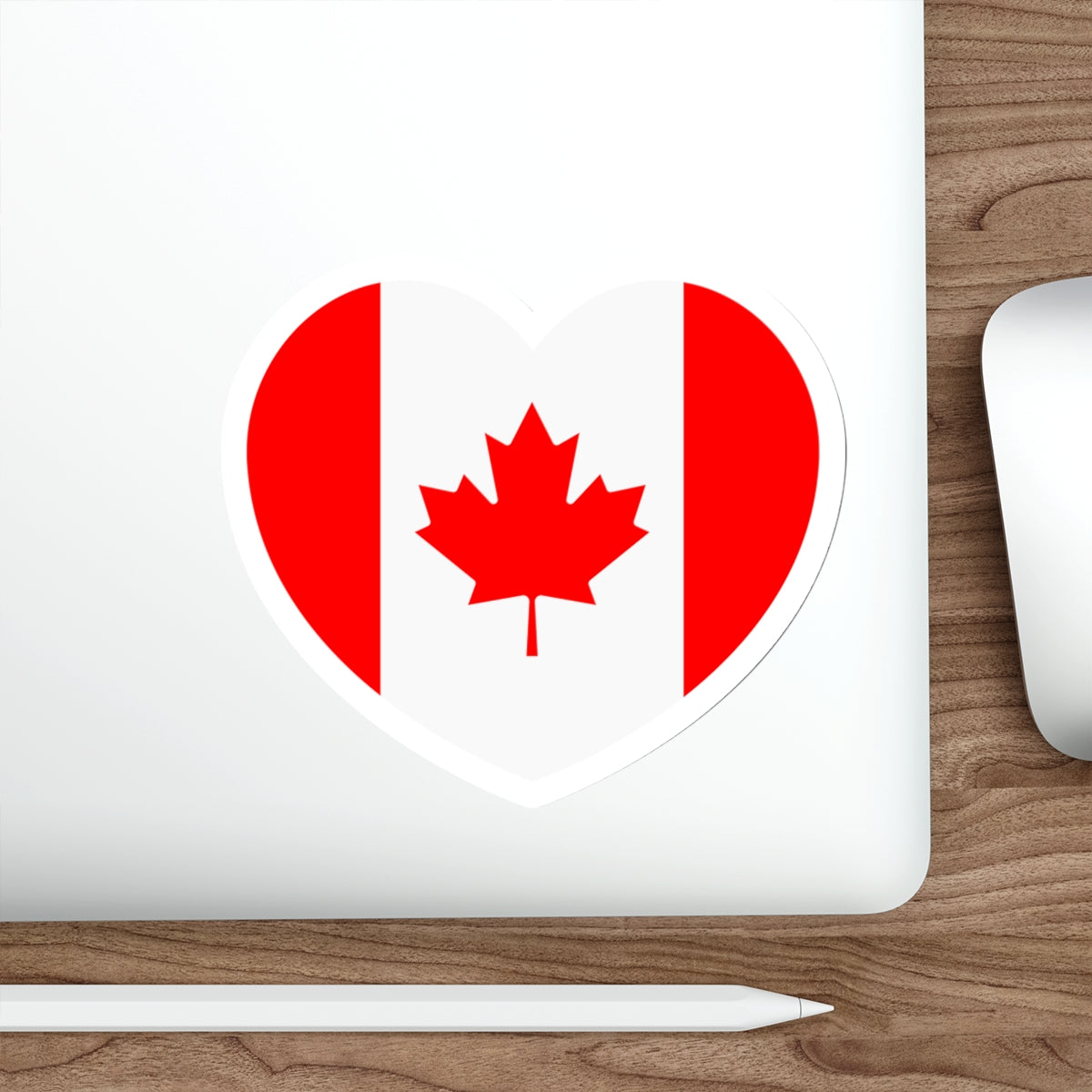 Heart Flag of Canada - STICKER Vinyl Die-Cut Decal-The Sticker Space