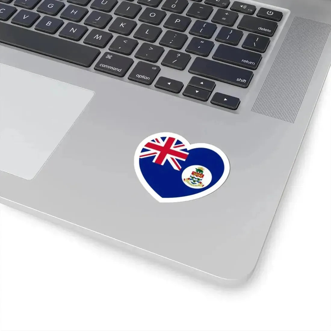 Heart Flag of Cayman Islands pre-1999 - STICKER Vinyl Kiss-Cut Decal - The Sticker Space