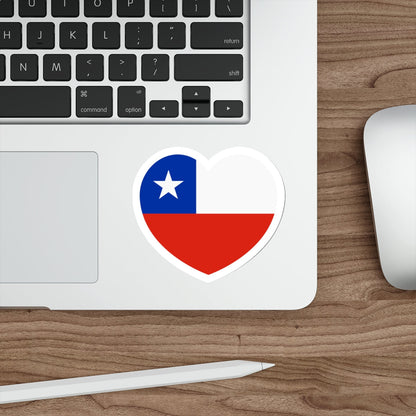 Heart Flag of Chile - STICKER Vinyl Die-Cut Decal-The Sticker Space