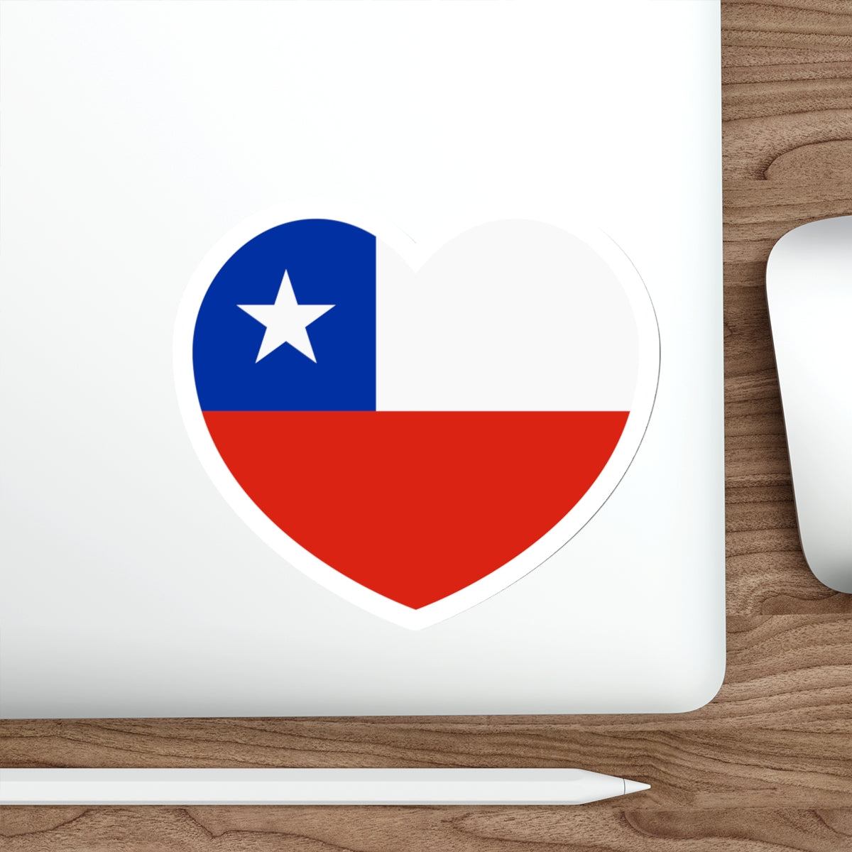 Heart Flag of Chile - STICKER Vinyl Die-Cut Decal-The Sticker Space