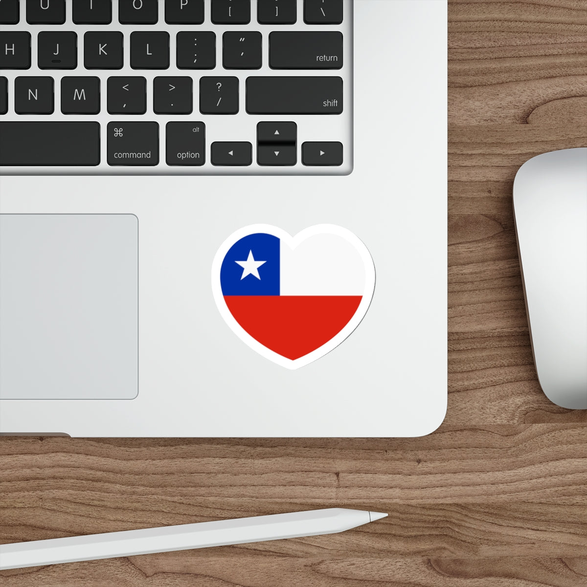 Heart Flag of Chile - STICKER Vinyl Die-Cut Decal-The Sticker Space