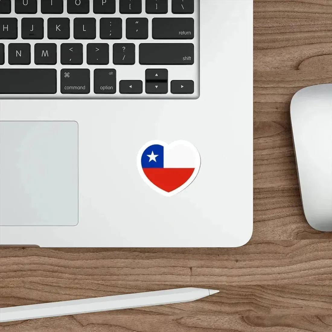 Heart Flag of Chile - STICKER Vinyl Die-Cut Decal - The Sticker Space