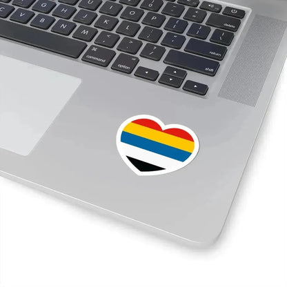 Heart Flag of China 1912-1928 - STICKER Vinyl Kiss-Cut Decal - The Sticker Space