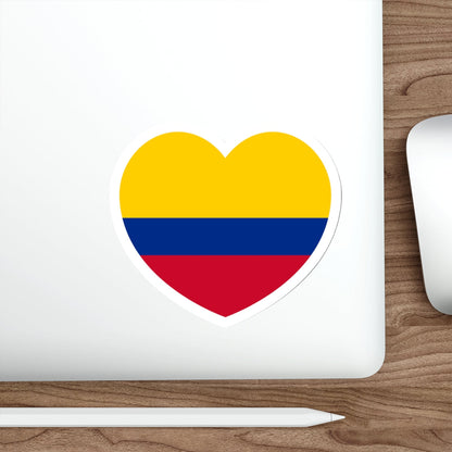 Heart Flag of Colombia - STICKER Vinyl Die-Cut Decal-The Sticker Space