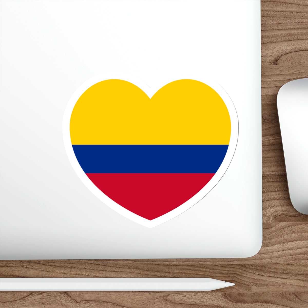 Heart Flag of Colombia - STICKER Vinyl Die-Cut Decal-The Sticker Space