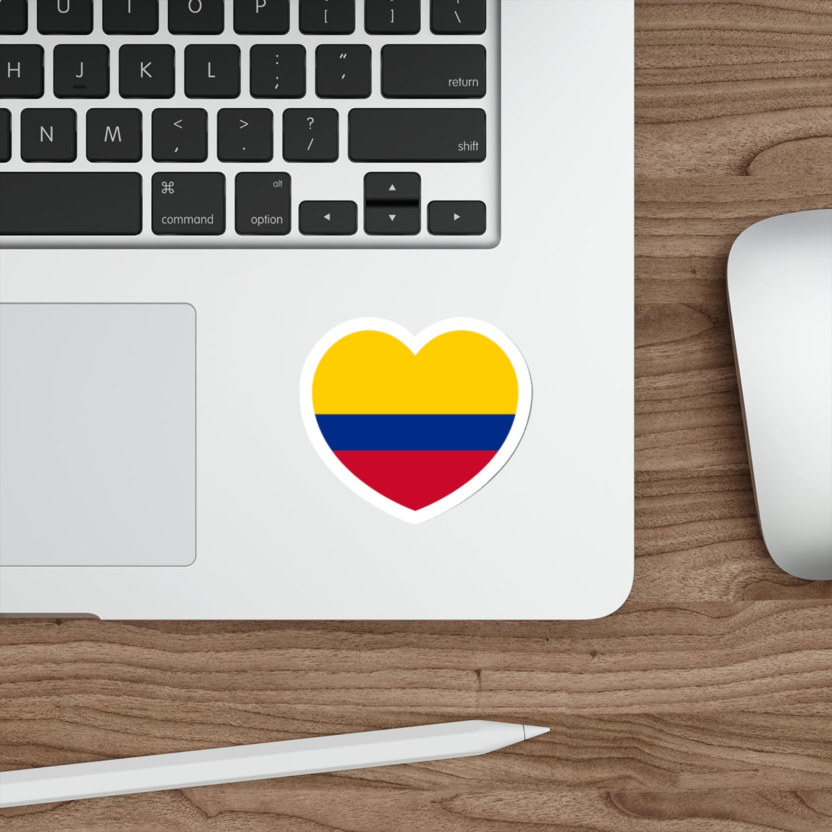 Heart Flag of Colombia - STICKER Vinyl Die-Cut Decal-The Sticker Space