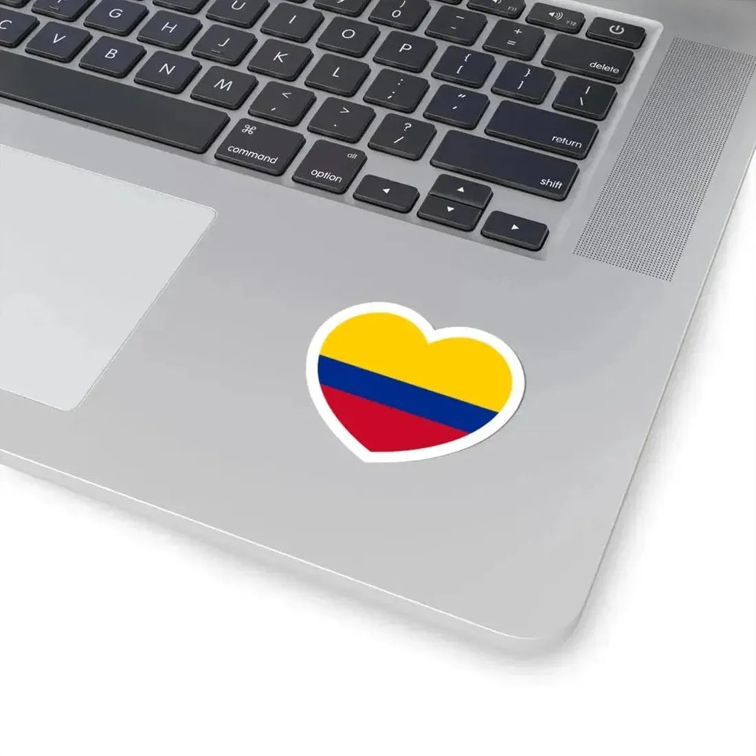 Heart Flag of Colombia - STICKER Vinyl Kiss-Cut Decal - The Sticker Space