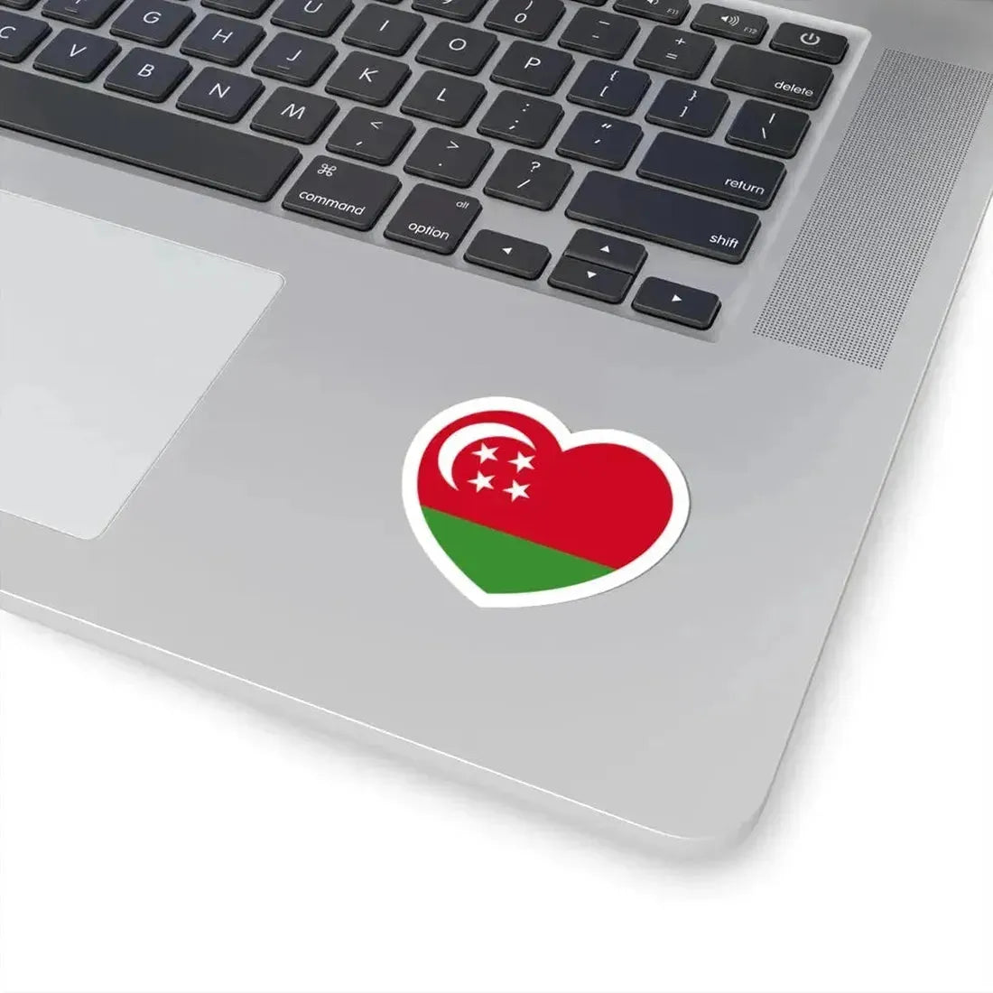 Heart Flag of Comoros 1975-1978 - STICKER Vinyl Kiss-Cut Decal - The Sticker Space