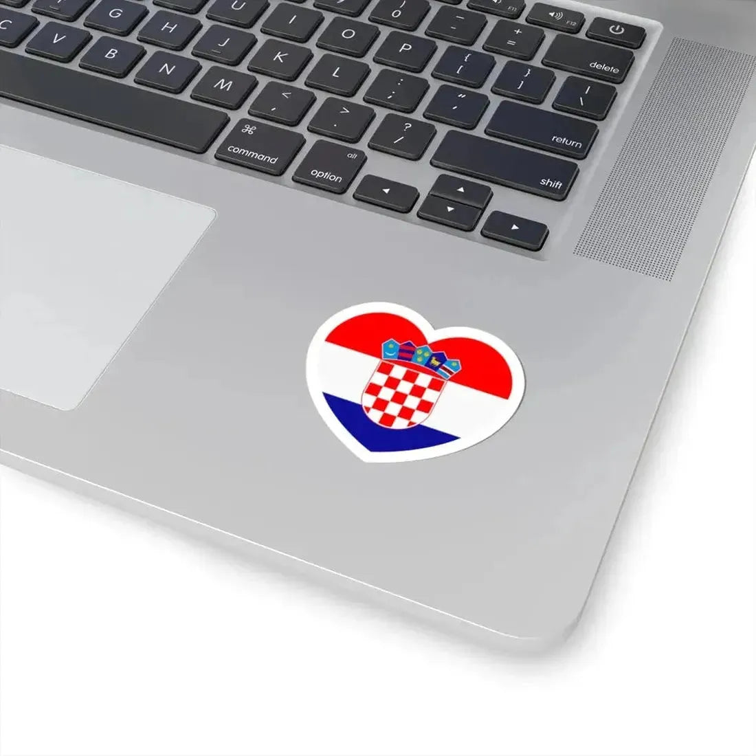Heart Flag of Croatia - STICKER Vinyl Kiss-Cut Decal - The Sticker Space