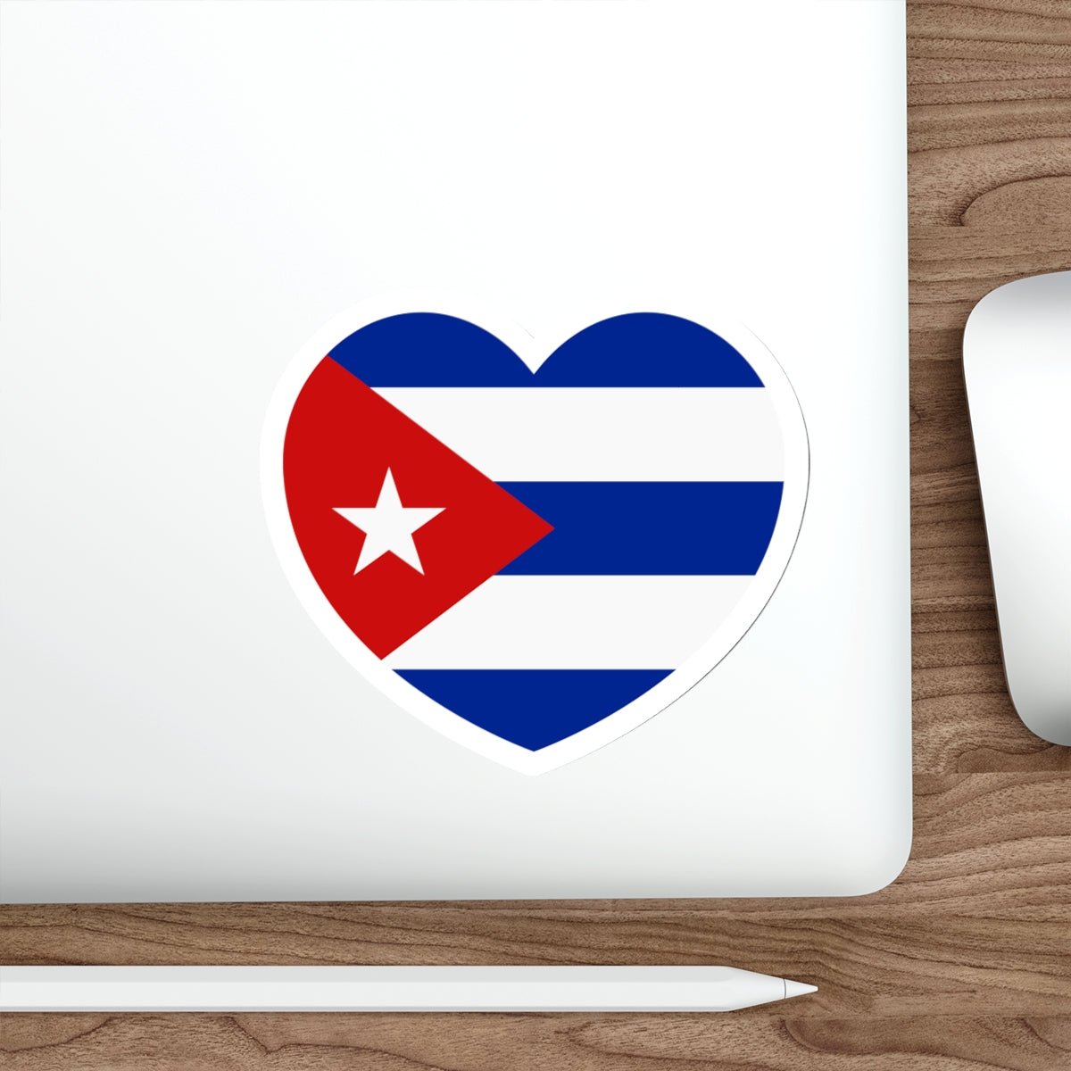 Heart Flag of Cuba - STICKER Vinyl Die-Cut Decal-The Sticker Space