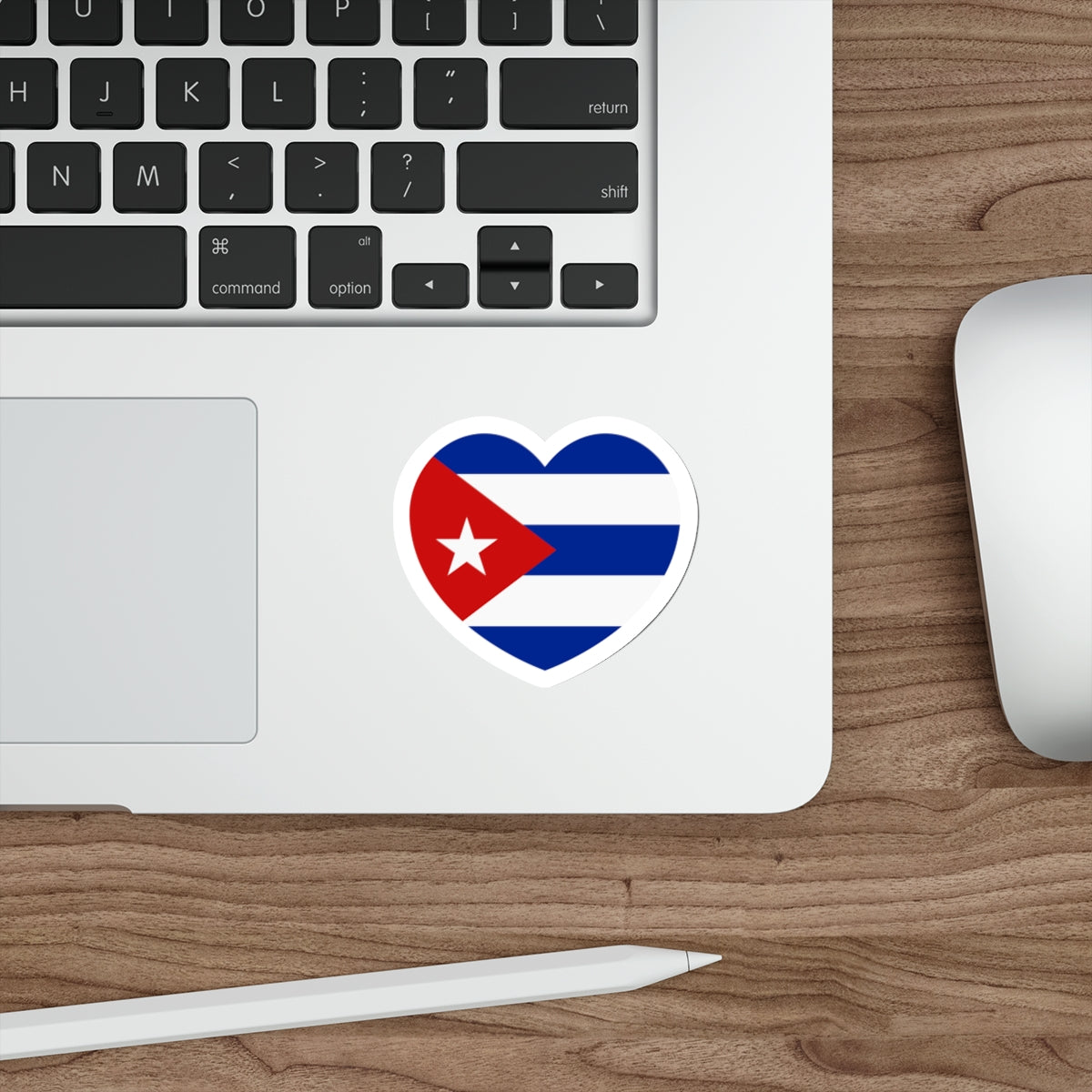 Heart Flag of Cuba - STICKER Vinyl Die-Cut Decal-The Sticker Space