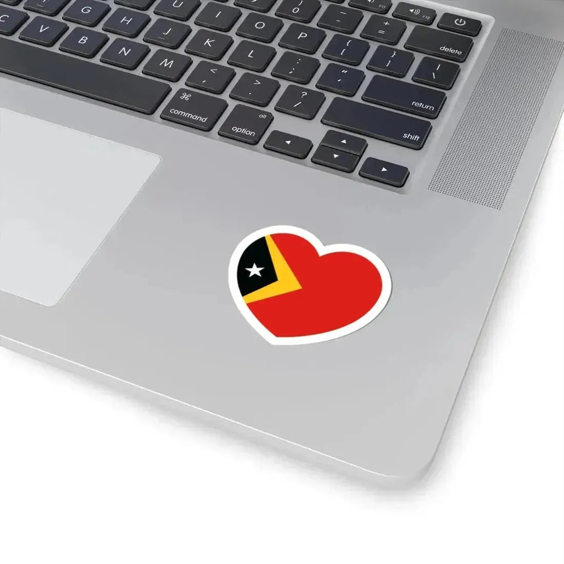 Heart Flag of East Timor - STICKER Vinyl Kiss-Cut Decal - The Sticker Space