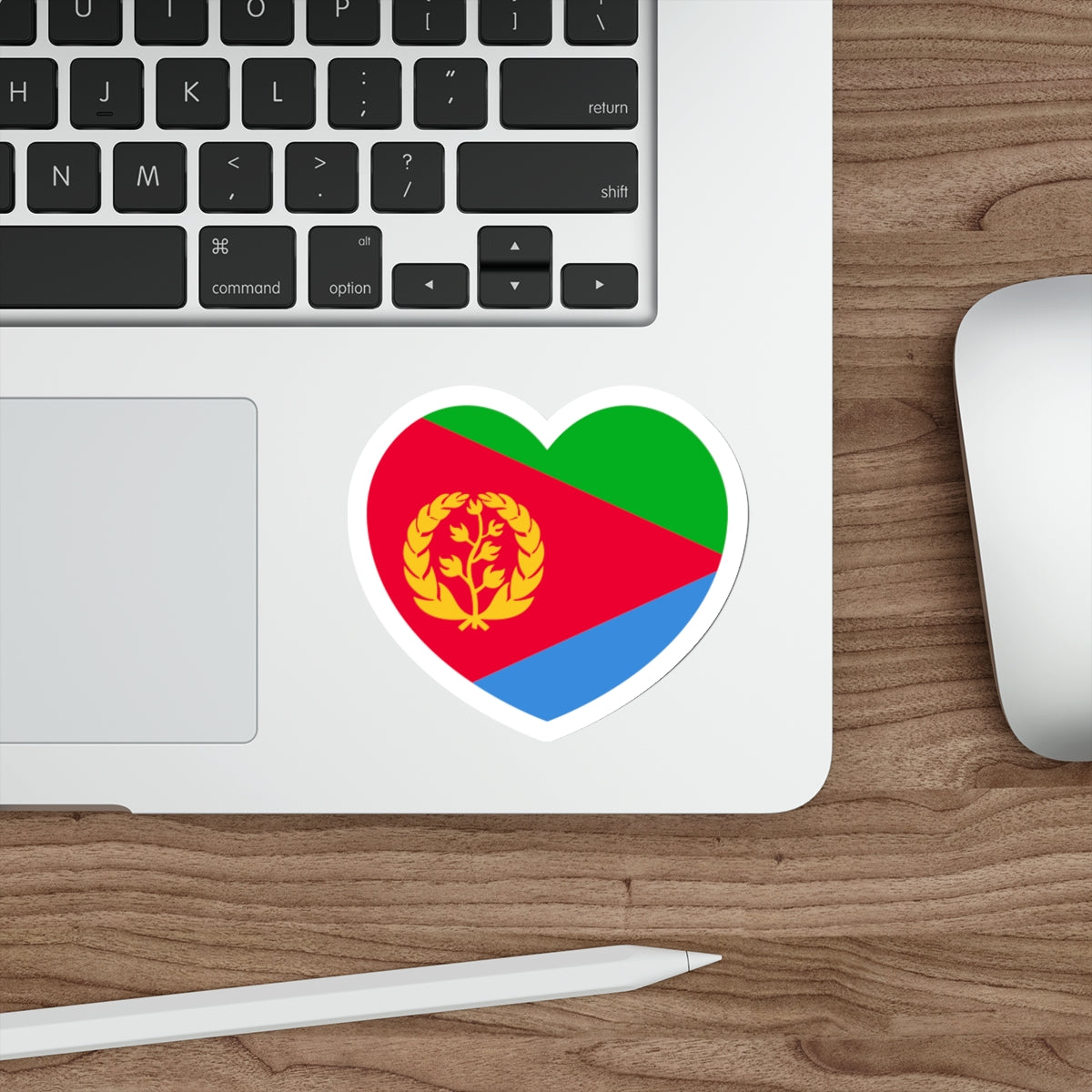 Heart Flag of Eritrea - STICKER Vinyl Die-Cut Decal-The Sticker Space