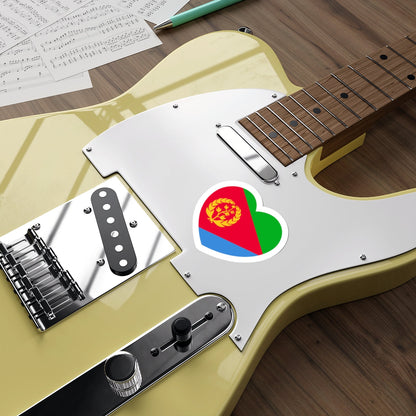 Heart Flag of Eritrea - STICKER Vinyl Die-Cut Decal-The Sticker Space