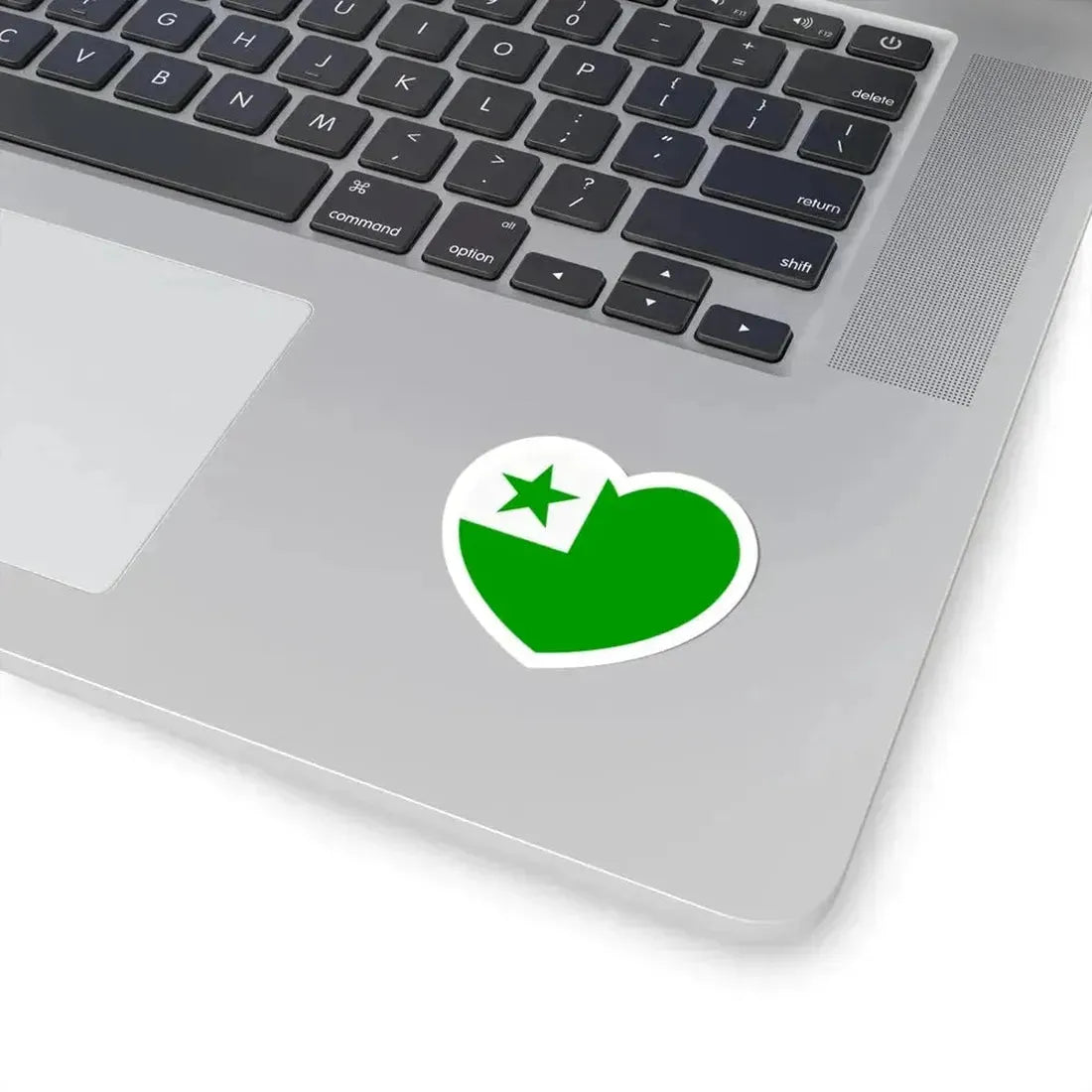 Heart Flag of Esperanto - STICKER Vinyl Kiss-Cut Decal - The Sticker Space