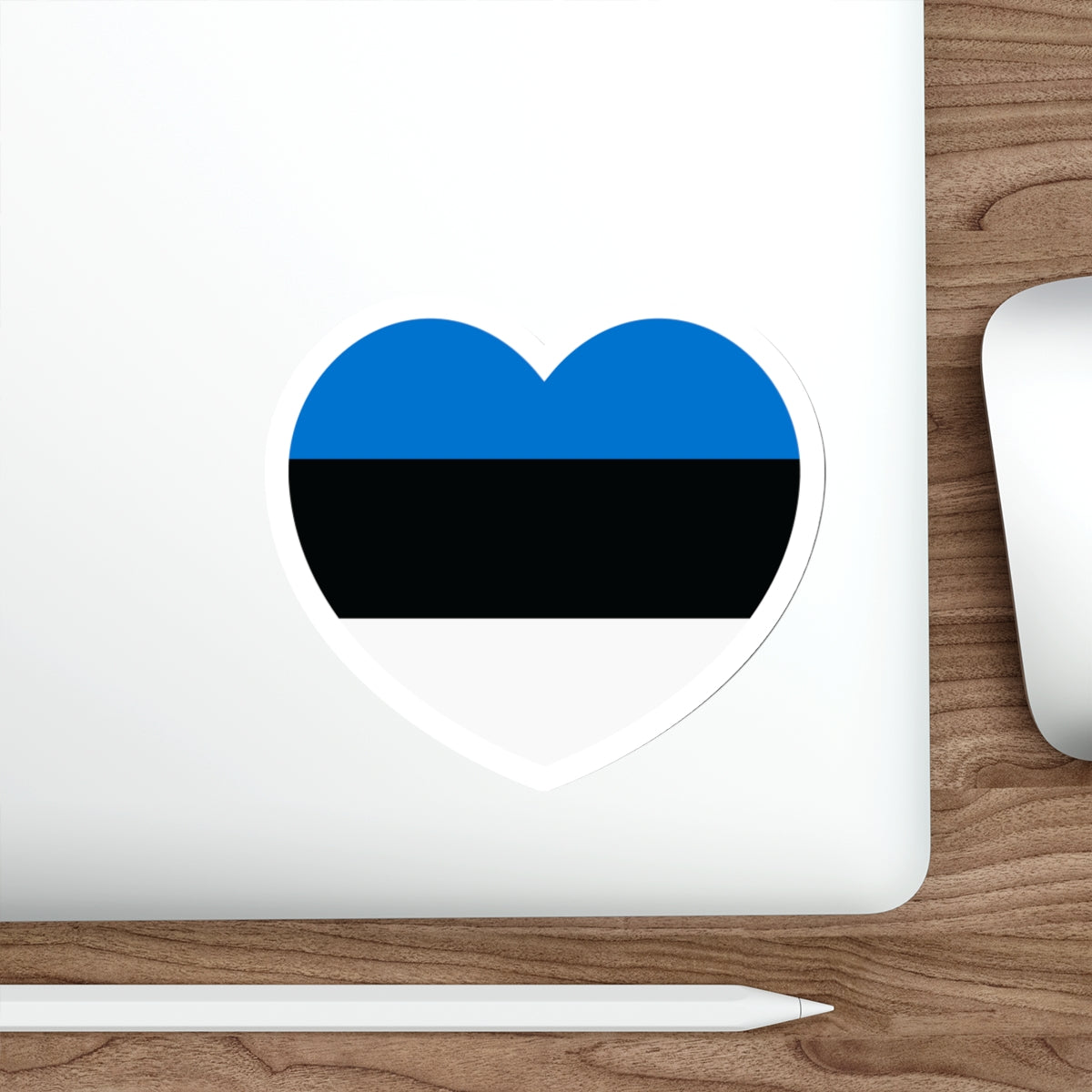 Heart Flag of Estonia - STICKER Vinyl Die-Cut Decal-The Sticker Space