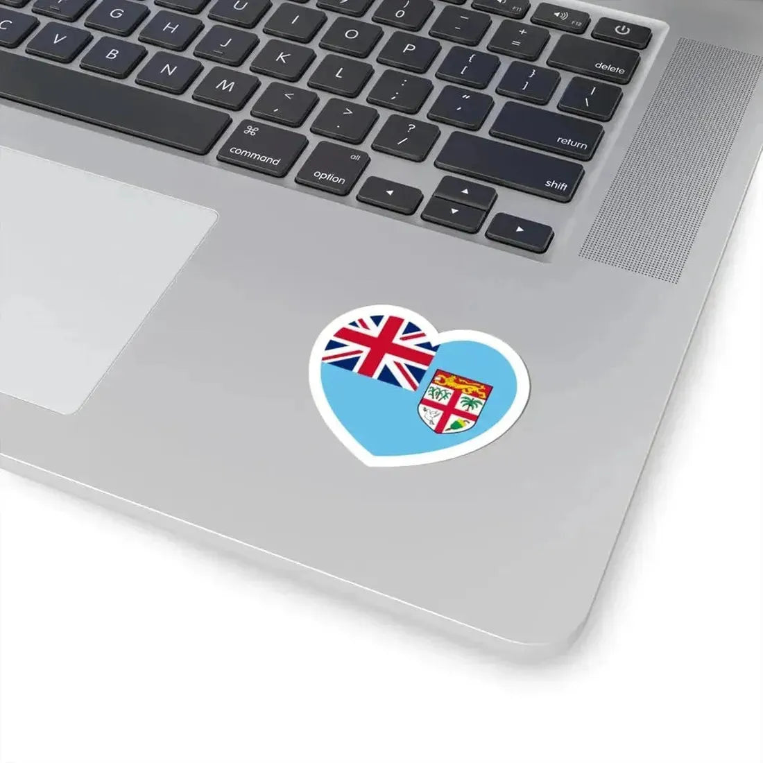 Heart Flag of Fiji - STICKER Vinyl Kiss-Cut Decal - The Sticker Space