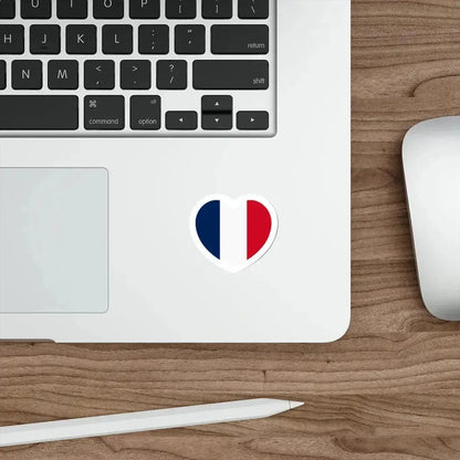 Heart Flag of France - STICKER Vinyl Die-Cut Decal - The Sticker Space