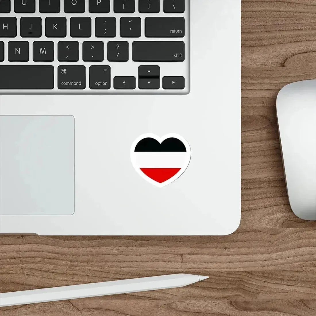 Heart Flag of Germany 1867-1918 - STICKER Vinyl Die-Cut Decal - The Sticker Space