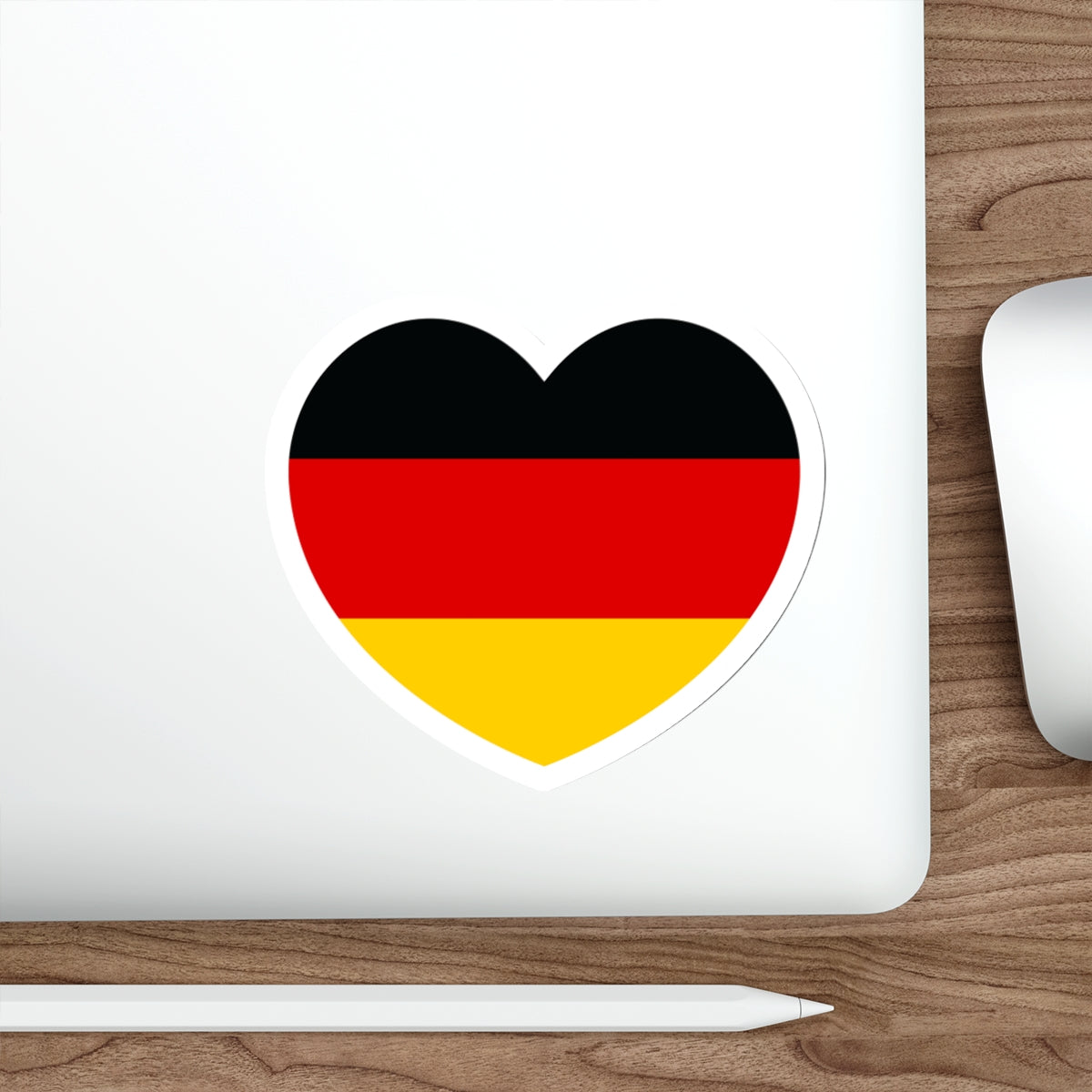 Heart Flag of Germany - STICKER Vinyl Die-Cut Decal-The Sticker Space