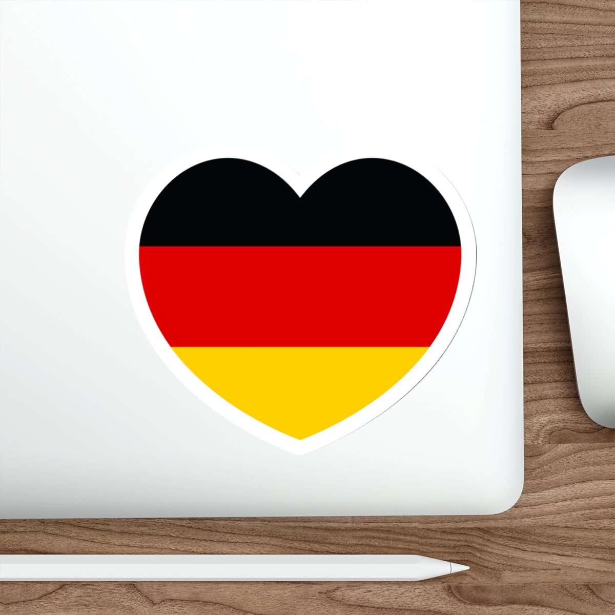 Heart Flag of Germany - STICKER Vinyl Die-Cut Decal-The Sticker Space